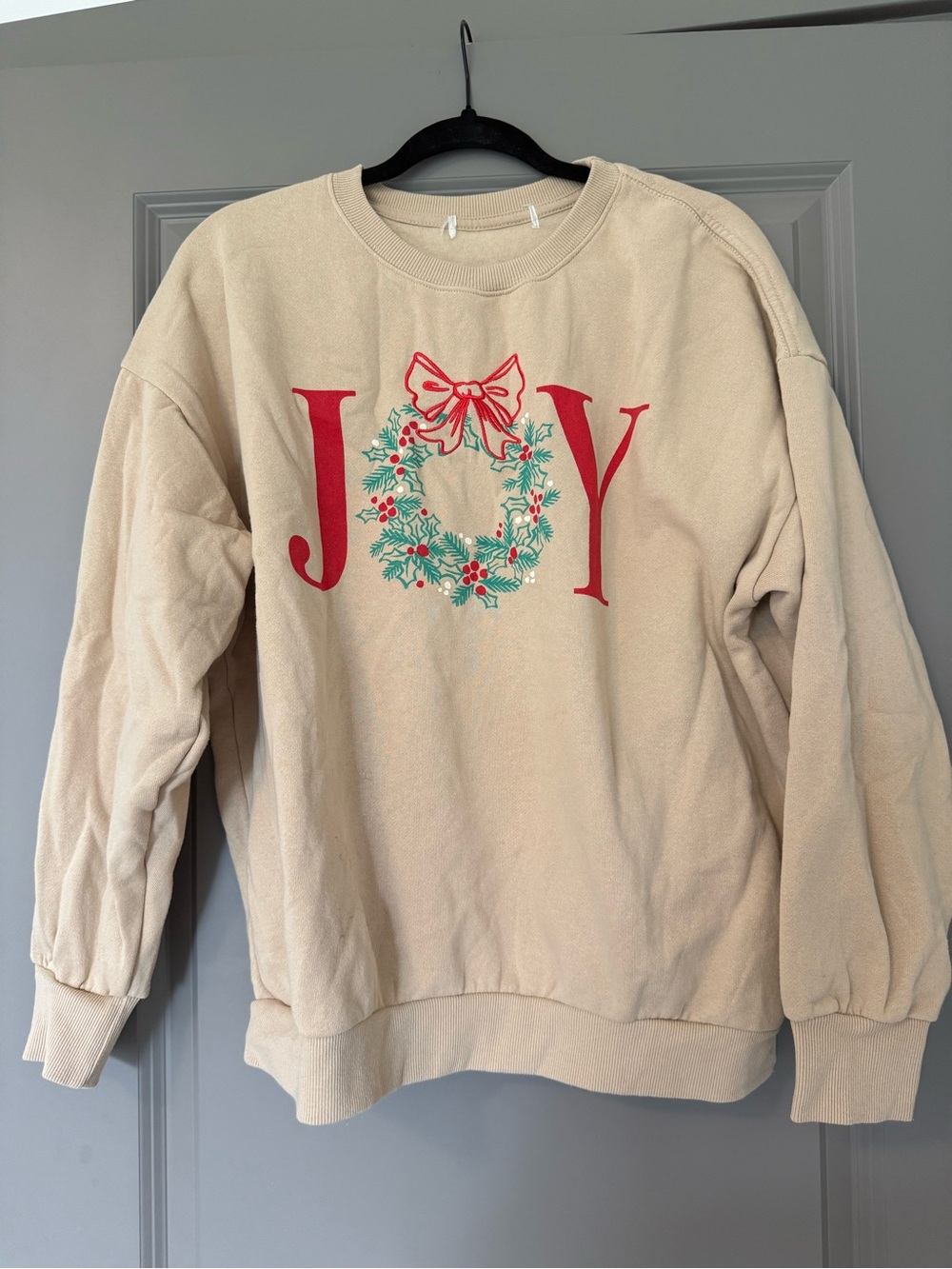 Light brown Joy Christmas Crewneck